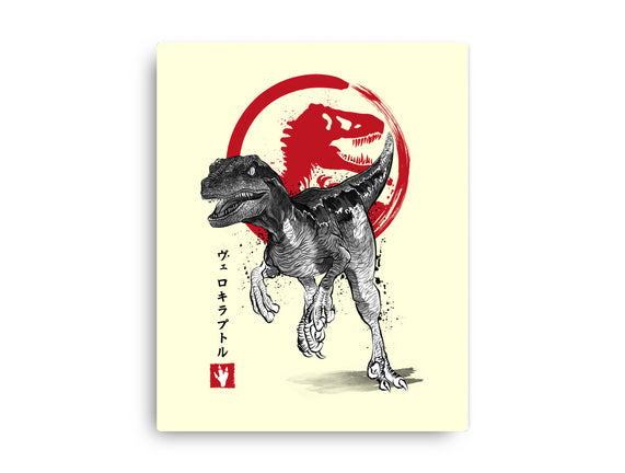 Velociraptor Sumi-E