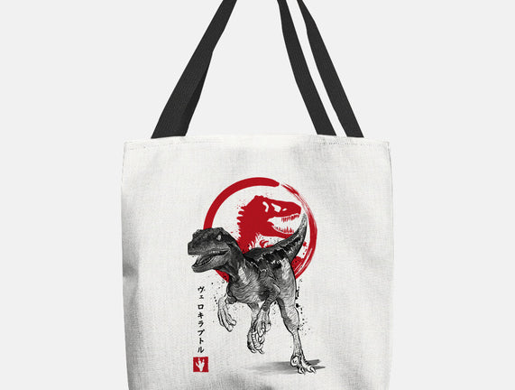 Velociraptor Sumi-E