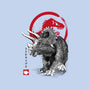 Triceratops Sumi-E-none glossy sticker-DrMonekers