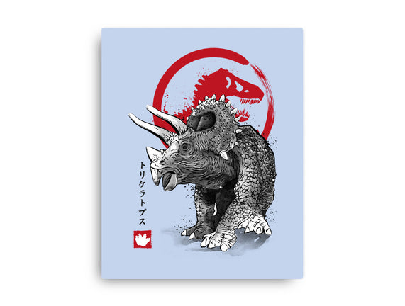 Triceratops Sumi-E