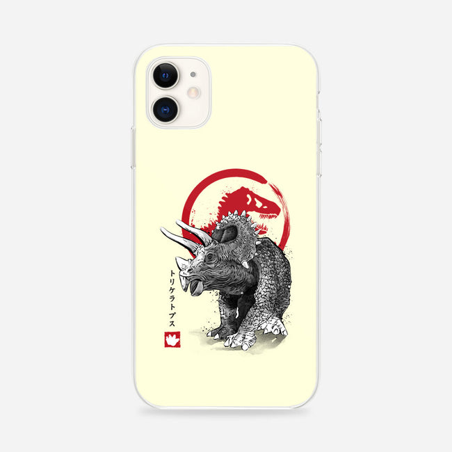 Triceratops Sumi-E-iphone snap phone case-DrMonekers