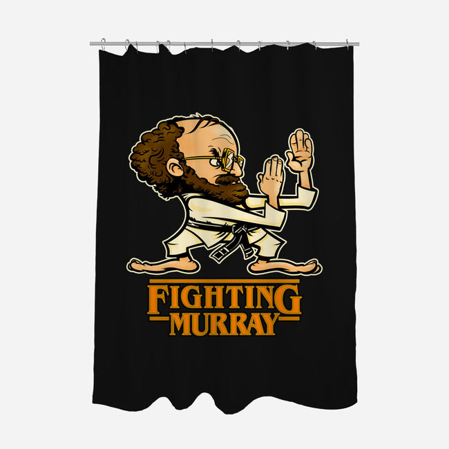 Fighting Murray-none polyester shower curtain-Poopsmoothie