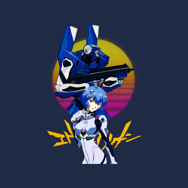 Retro Eva 00 And Rei-none glossy sticker-rondes