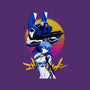 Retro Eva 00 And Rei-none glossy sticker-rondes
