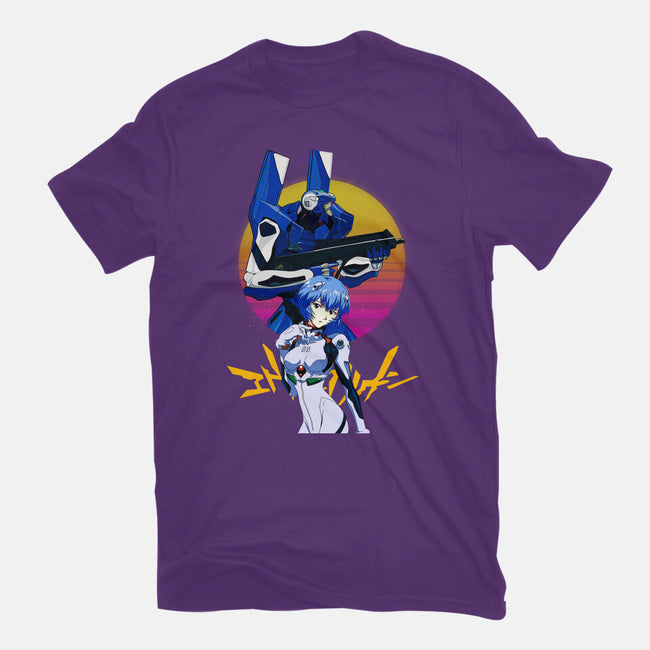 Retro Eva 00 And Rei-mens premium tee-rondes