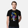 Retro Eva 00 And Rei-mens premium tee-rondes