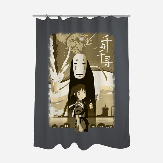 Spirit Land-none polyester shower curtain-rondes