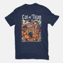 A Cat On Titan-mens basic tee-rondes