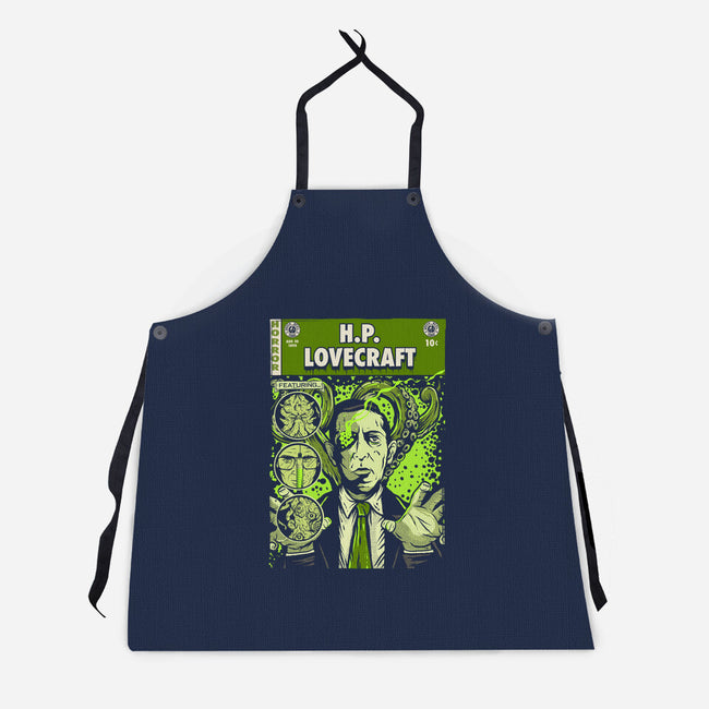 Tales Of Lovecraft-unisex kitchen apron-Green Devil