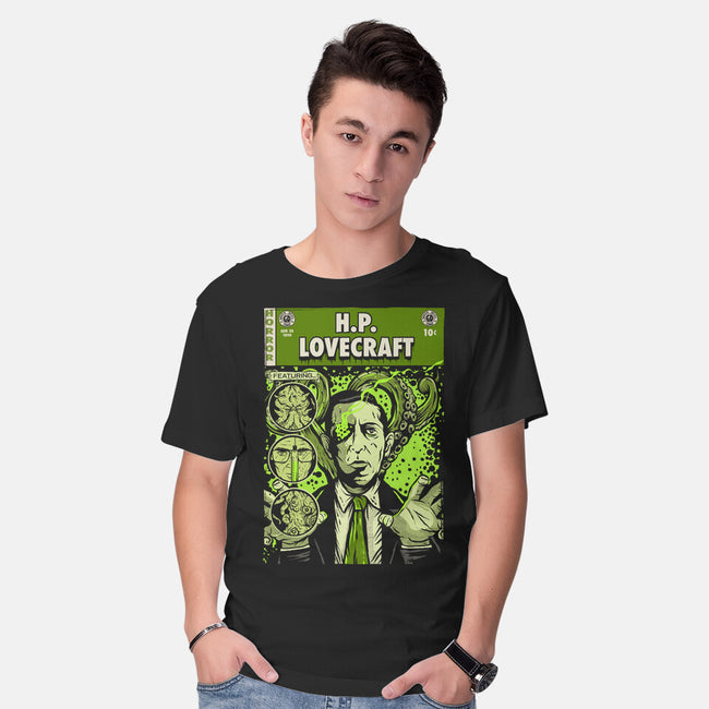 Tales Of Lovecraft-mens basic tee-Green Devil