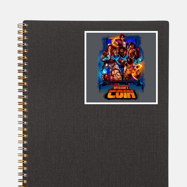 Insert Coin Retro Gaming-none glossy sticker-Conjura Geek