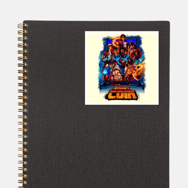Insert Coin Retro Gaming-none glossy sticker-Conjura Geek