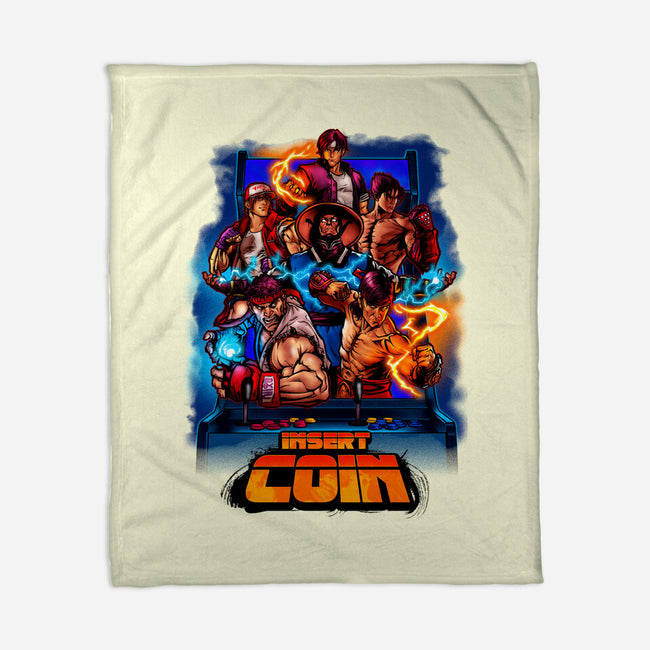 Insert Coin Retro Gaming-none fleece blanket-Conjura Geek