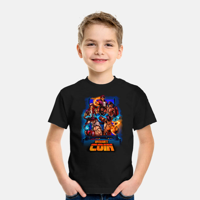 Insert Coin Retro Gaming-youth basic tee-Conjura Geek