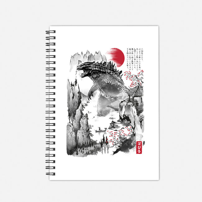 Gojira In Japan-none dot grid notebook-DrMonekers