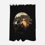 Godfrey Night-none polyester shower curtain-dandingeroz
