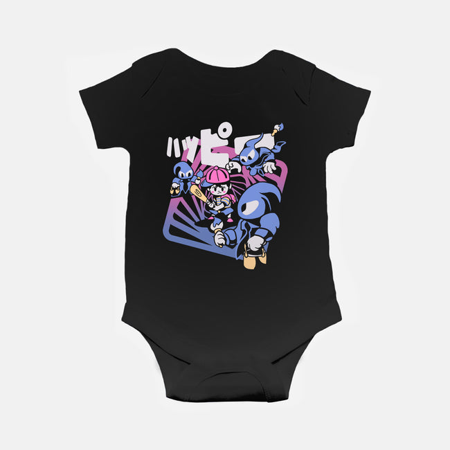Happy Attack-baby basic onesie-Sketchdemao