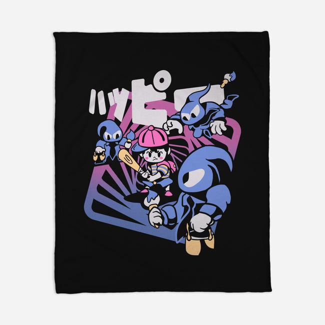 Happy Attack-none fleece blanket-Sketchdemao