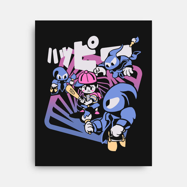 Happy Attack-none stretched canvas-Sketchdemao