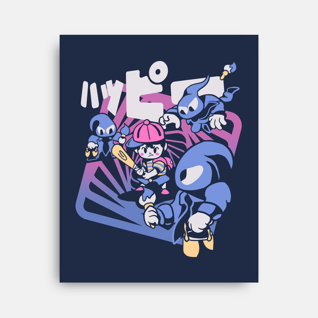 Happy Attack-none stretched canvas-Sketchdemao