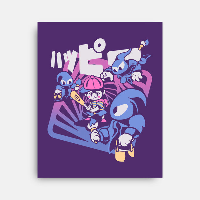 Happy Attack-none stretched canvas-Sketchdemao