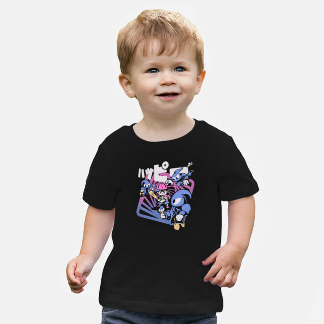 Happy Attack-baby basic tee-Sketchdemao