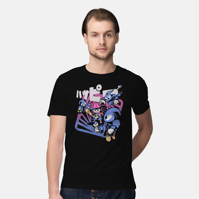 Happy Attack-mens premium tee-Sketchdemao
