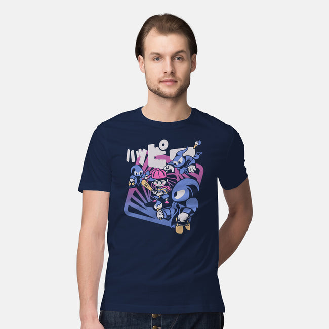 Happy Attack-mens premium tee-Sketchdemao