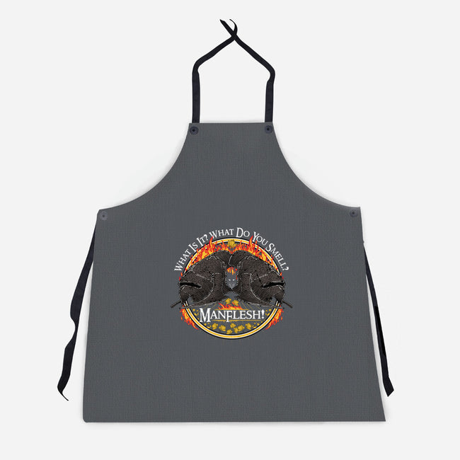 The Manflesh-unisex kitchen apron-rocketman_art