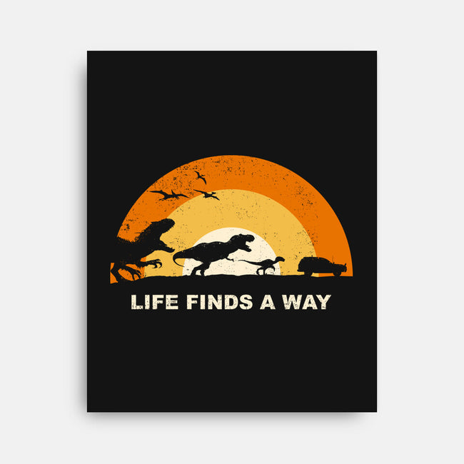 Finds A Way-none stretched canvas-retrodivision