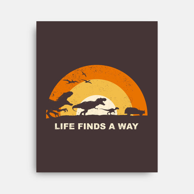 Finds A Way-none stretched canvas-retrodivision