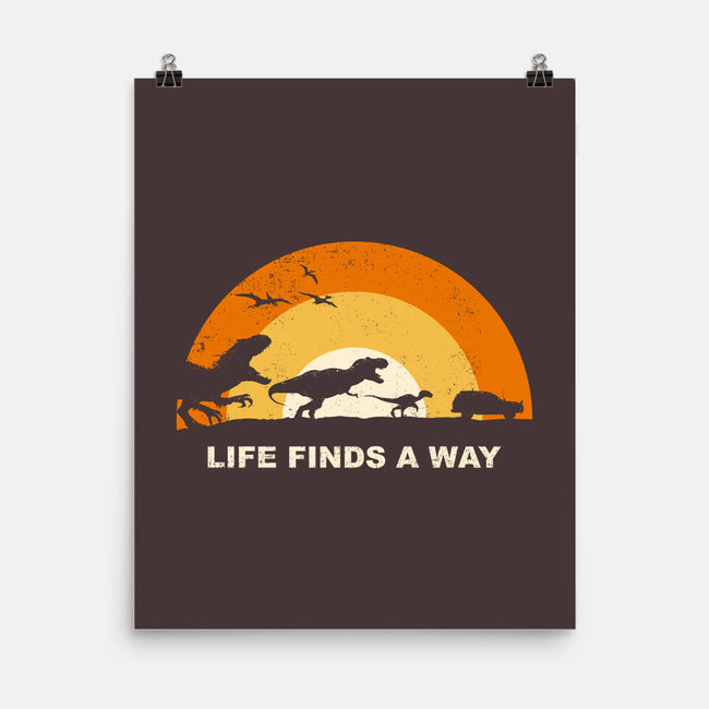 Finds A Way-none matte poster-retrodivision