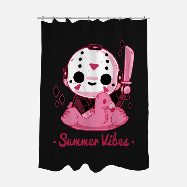 Creepy Summer Vibes-none polyester shower curtain-xMorfina