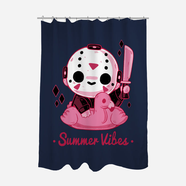 Creepy Summer Vibes-none polyester shower curtain-xMorfina
