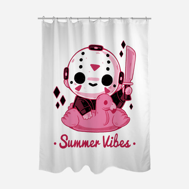 Creepy Summer Vibes-none polyester shower curtain-xMorfina