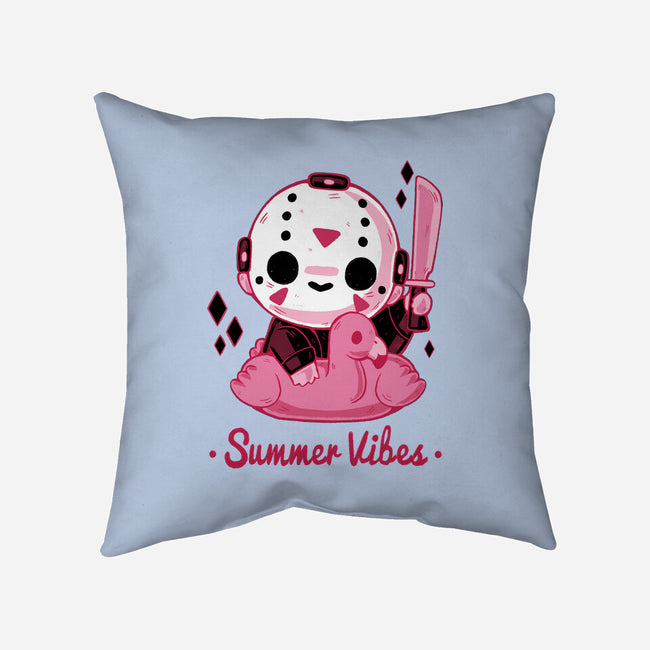 Creepy Summer Vibes-none removable cover w insert throw pillow-xMorfina