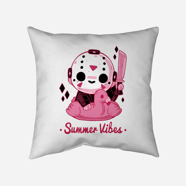 Creepy Summer Vibes-none removable cover w insert throw pillow-xMorfina