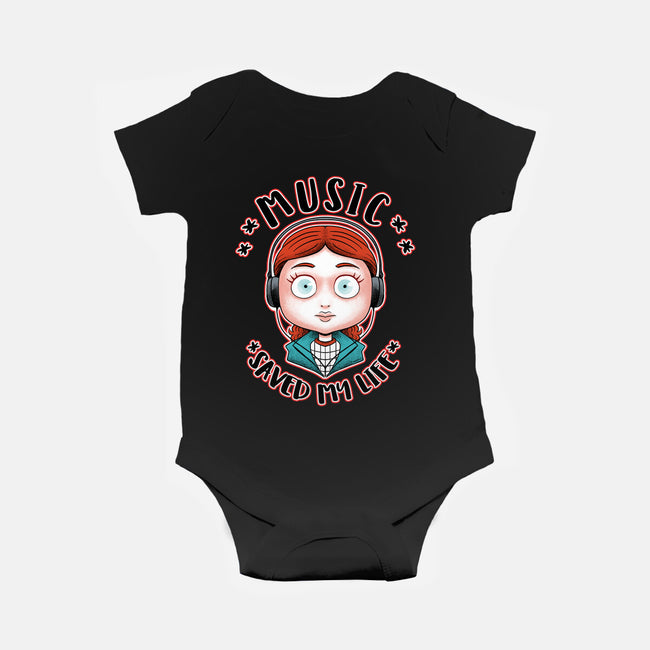 Music Saved My Life-baby basic onesie-Andriu