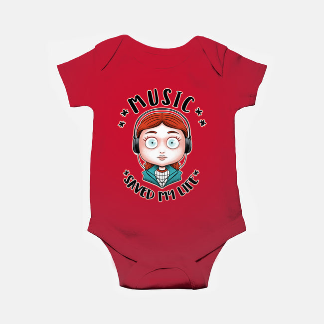Music Saved My Life-baby basic onesie-Andriu