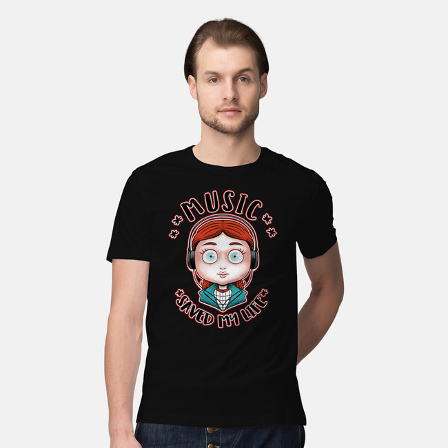 Music Saved My Life-mens premium tee-Andriu