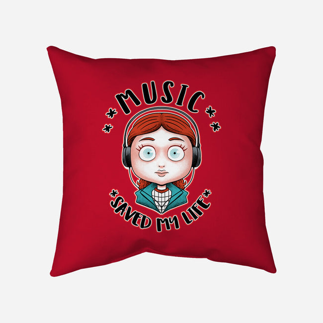 Music Saved My Life-none removable cover throw pillow-Andriu