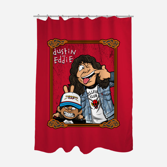 Dustin And Eddie-none polyester shower curtain-Boggs Nicolas