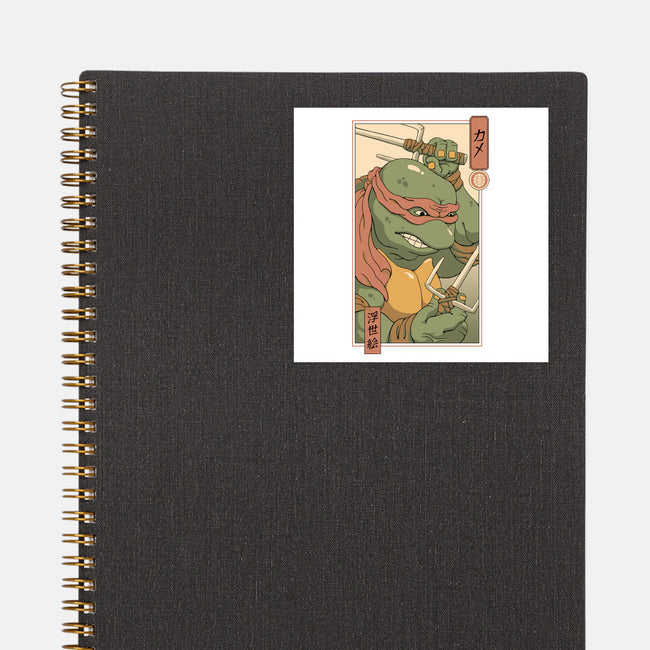 Red Kame Ninja-none glossy sticker-vp021