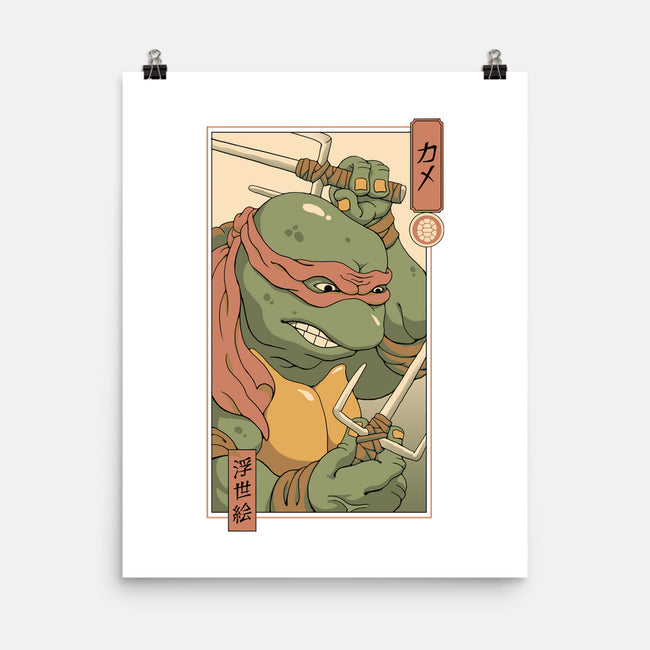 Red Kame Ninja-none matte poster-vp021