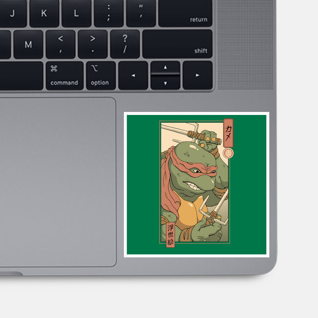 Red Kame Ninja-none glossy sticker-vp021