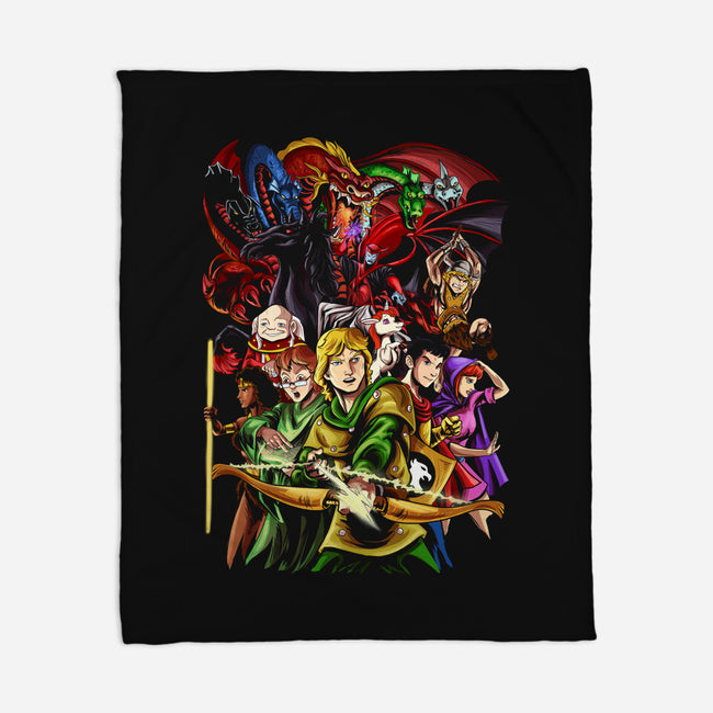 DND Fantasy-none fleece blanket-Conjura Geek