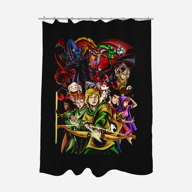 DND Fantasy-none polyester shower curtain-Conjura Geek