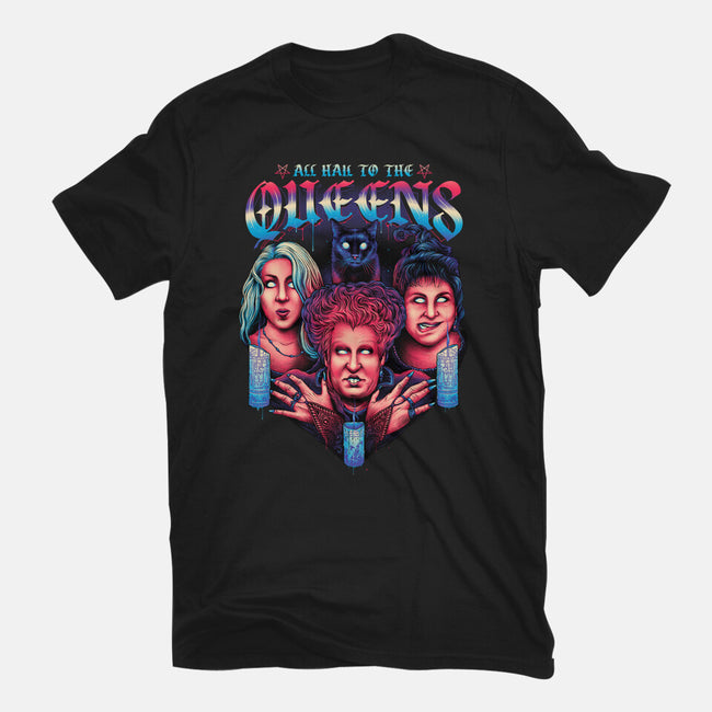 Queens of Halloween-womens fitted tee-glitchygorilla