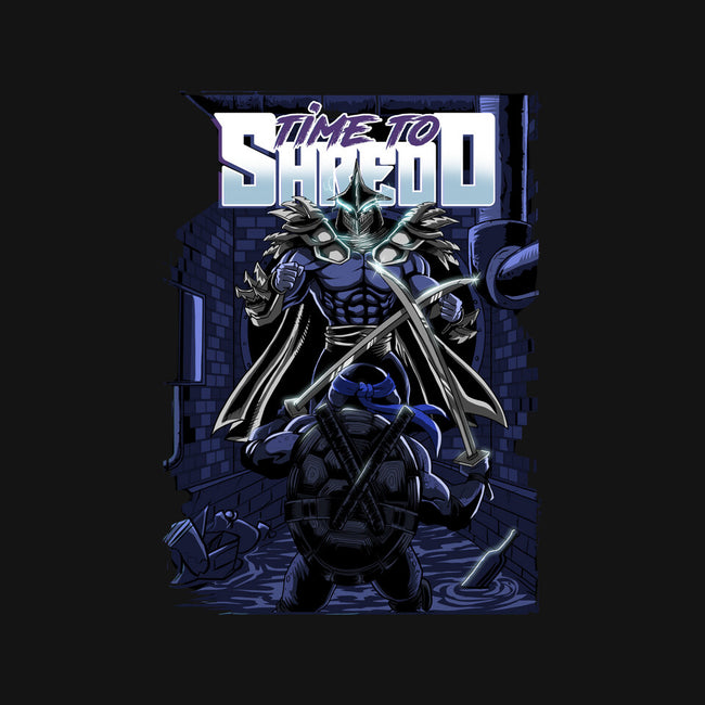 Time To Shredd-none polyester shower curtain-Diego Oliver