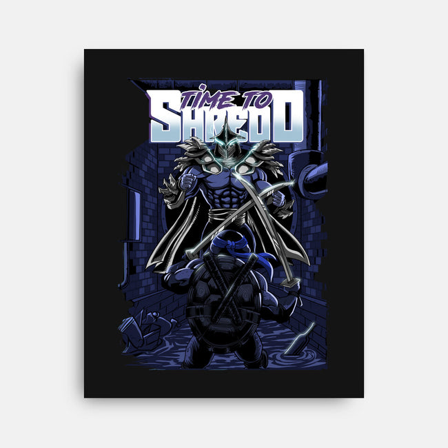 Time To Shredd-none stretched canvas-Diego Oliver